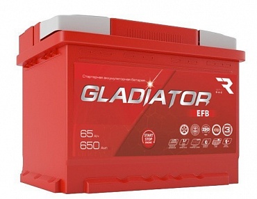 Аккумулятор Gladiator EFB (65 Ah)